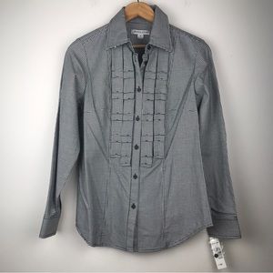 Pendleton Womens Button Down Shirt New w/ Tags Black & White Houndstooth Sz 6